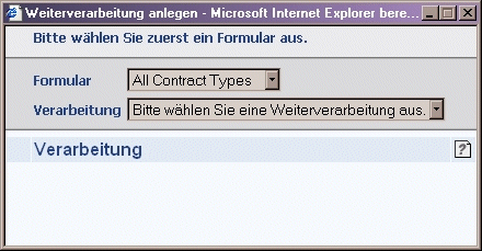 Screenshot Eingabe der Verarbeitungsdaten